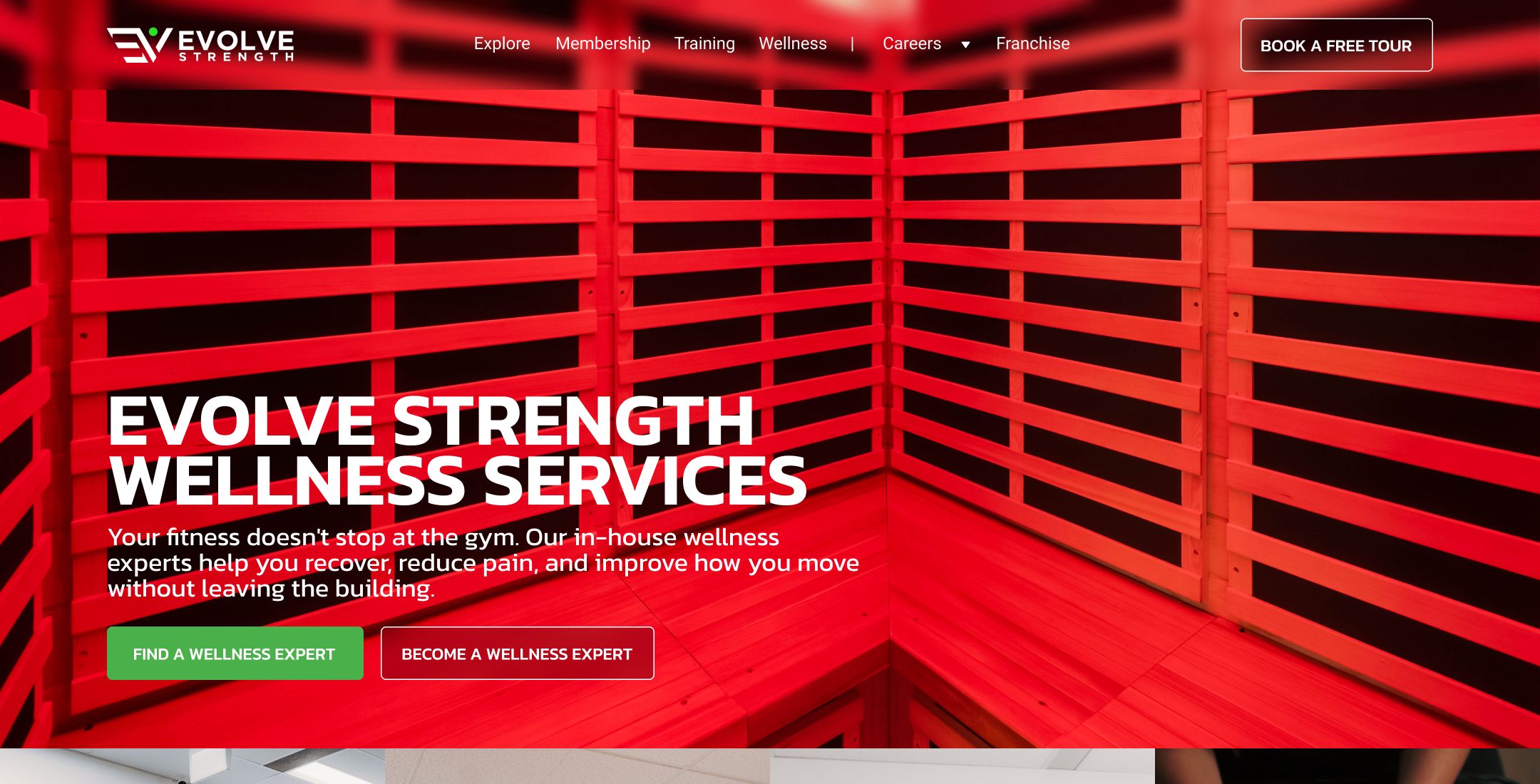 Evolve Strength website